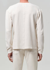 Waffle Crewneck in Plaster