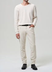 Waffle Crewneck in Plaster
