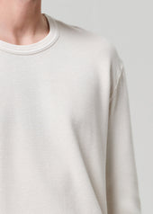 Waffle Crewneck in Plaster