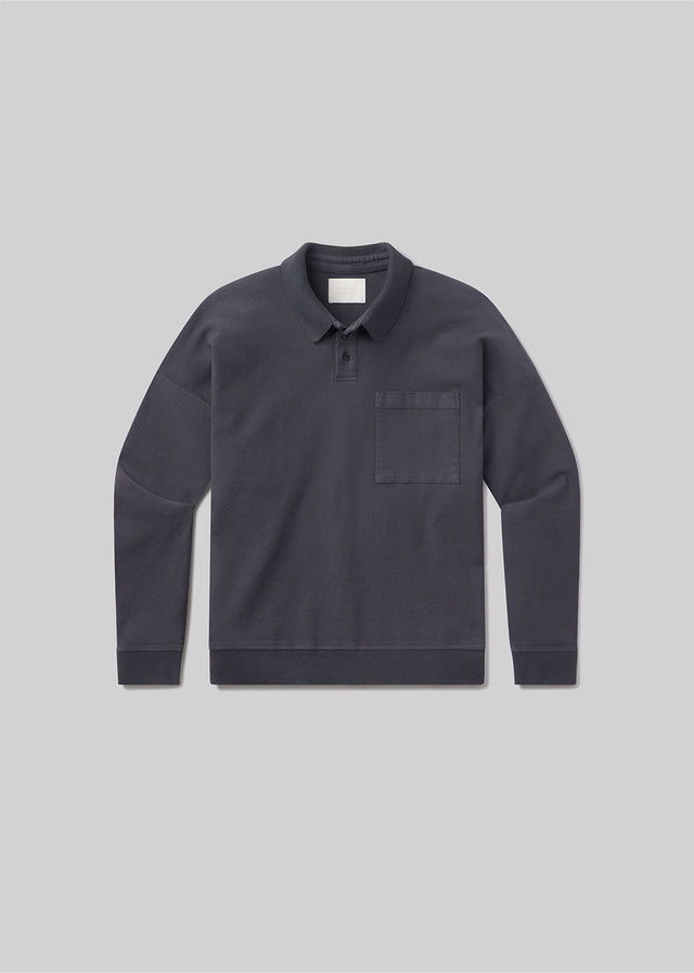 Rugby Polo in Charred Cedar