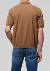 Banded Polo in Vintage Kelp