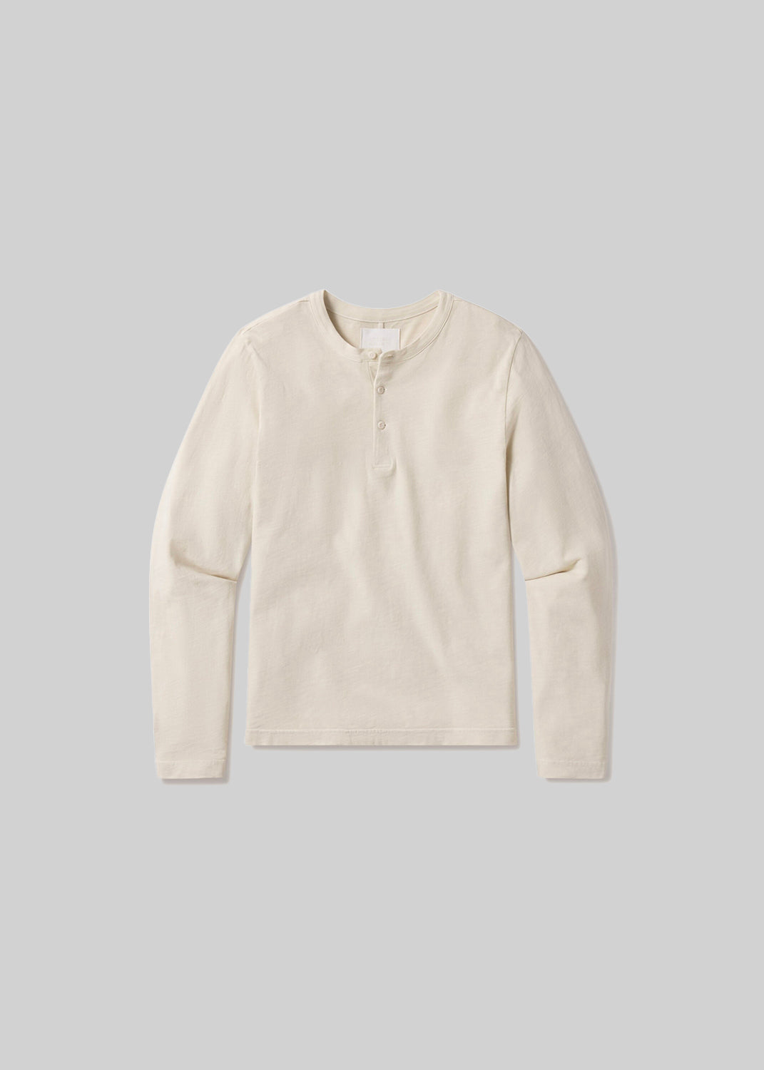 Three Button Henley in Ecru