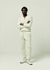 Waffle Three Button Henley in Plaster