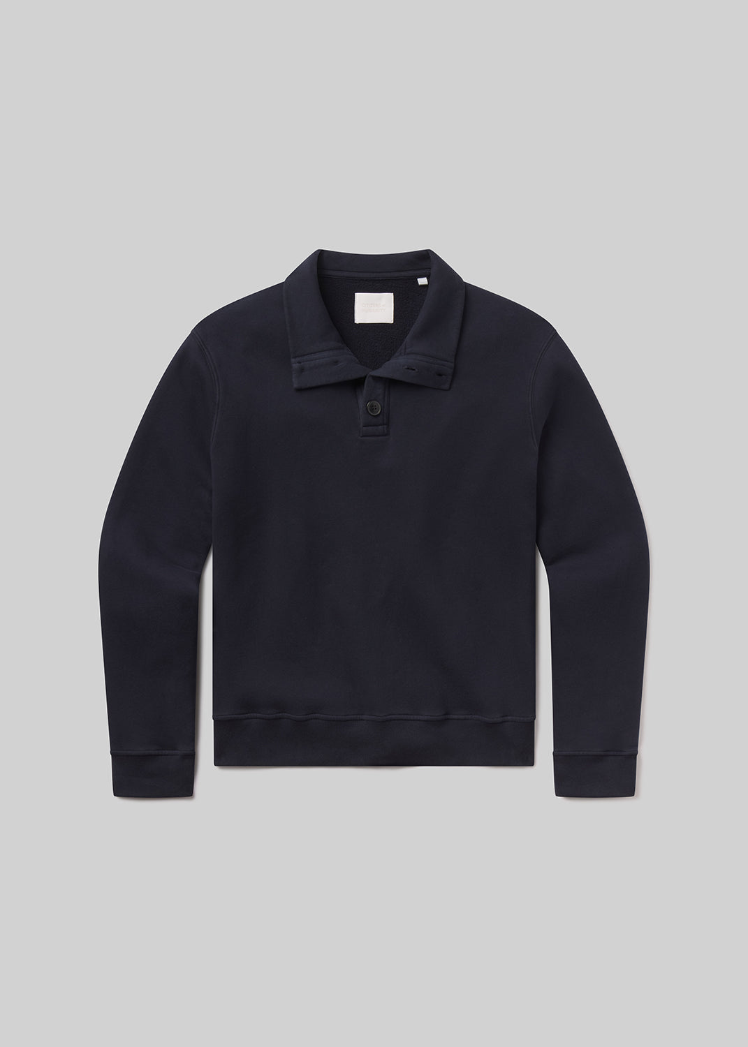 Half Button Pullover in Navy