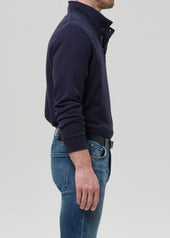 Half Button Pullover in Navy