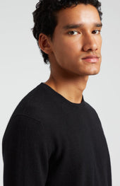 Scottish Cashmere Jumper In Black
