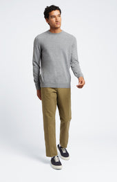 Scottish Cashmere Jumper In Flannel Grey