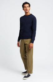 Scottish Cashmere Jumper In Navy