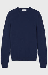 Scottish Cashmere Jumper In Navy