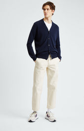 Men's Cashmere Cardigan In Navy