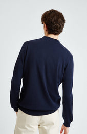 Men's Cashmere Cardigan In Navy