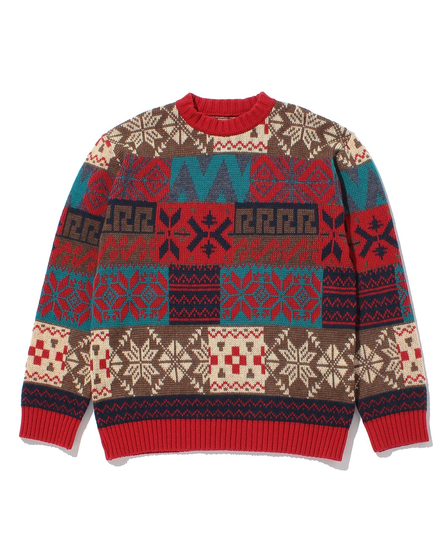 Multi Pattern JQ Crew Neck