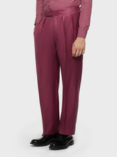 Abito Doppiopetto In Cashmere E Seta Bordeaux
