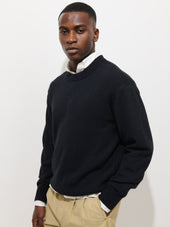 Gabriel Crewneck Sweater In Cotton Linen