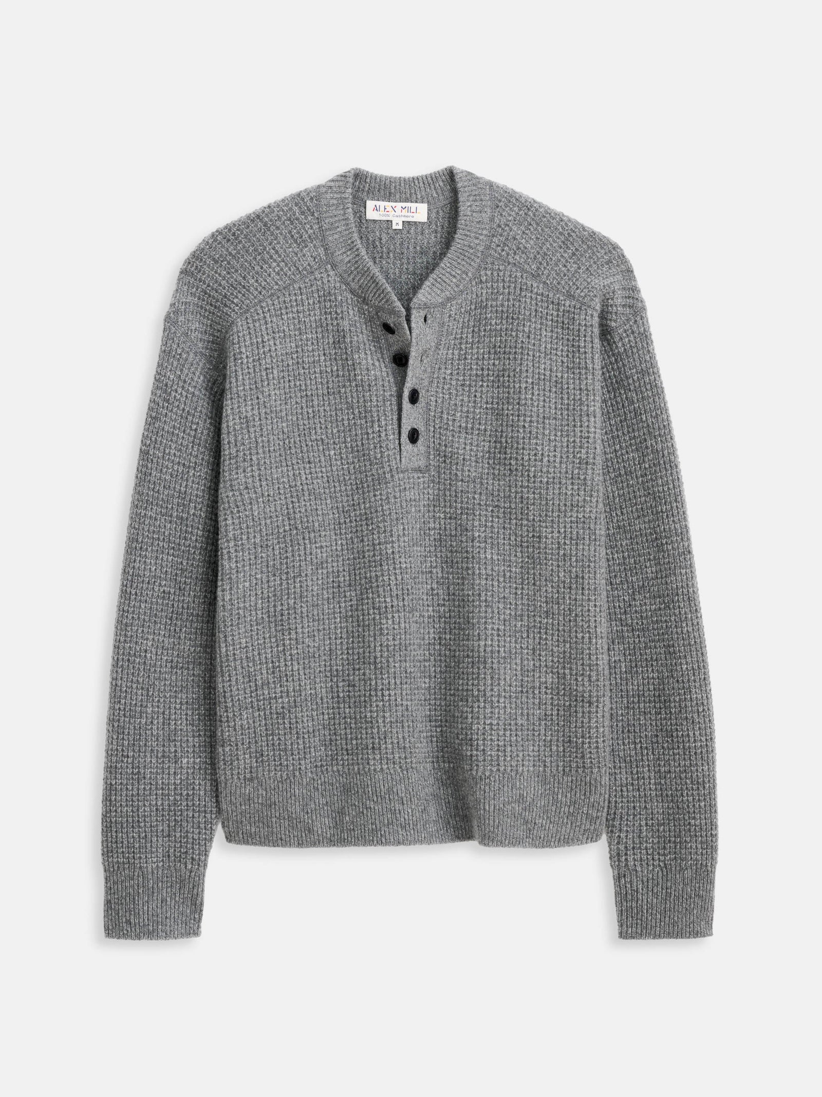 Waffle Henley In Cashmere
