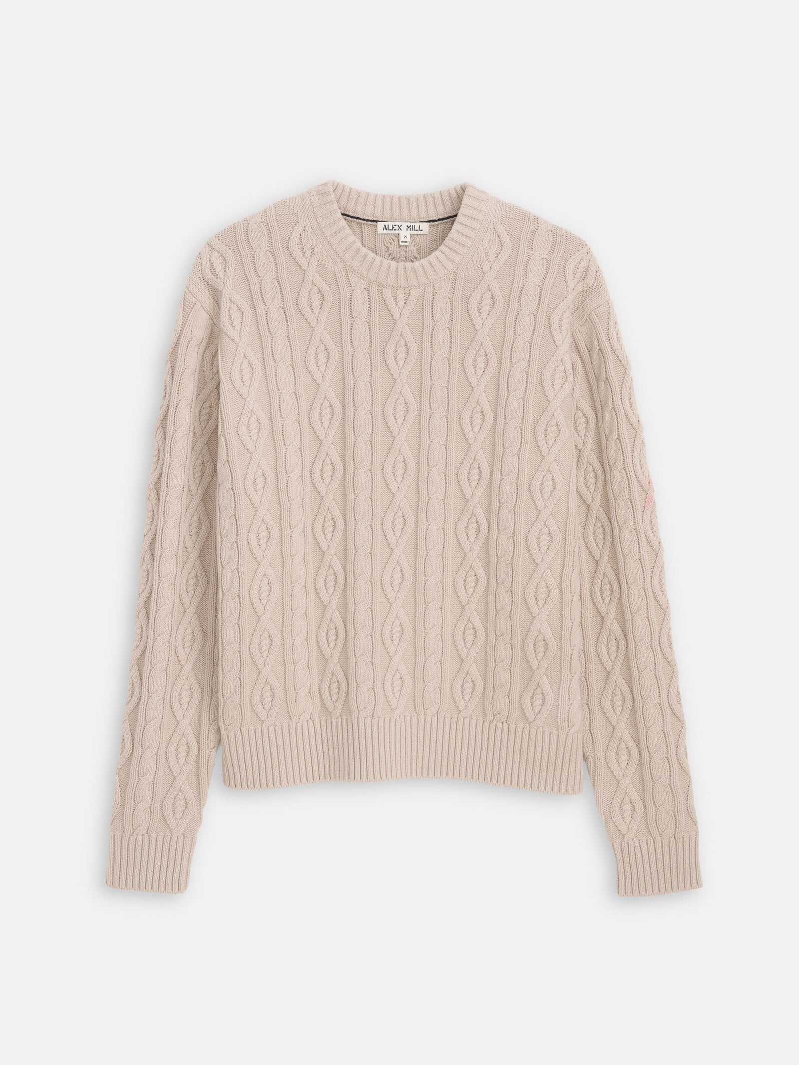 Aaron Cable Sweater in Cotton