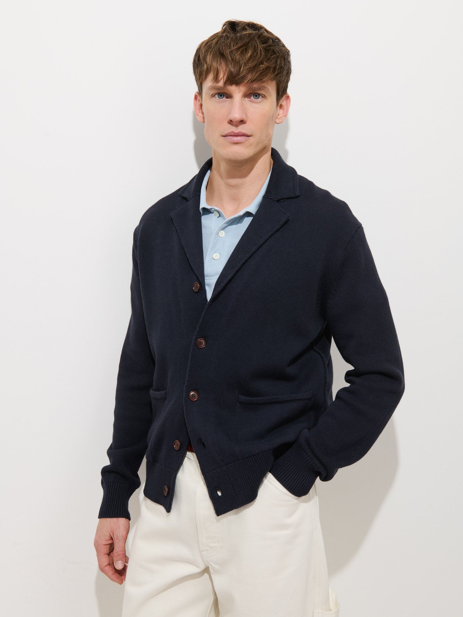 Alain Blazer In Cotton Linen
