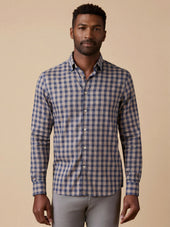 Movement™ Monterey Shirt - Navy Seas Plaid