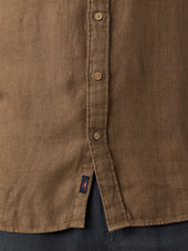 Short-Sleeve Palma Linen Shirt - Island Brown