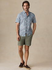 Short-Sleeve Breeze Shirt - Stormy Sea Lotus