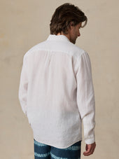 Sunwashed Linen Shirt - Pure White