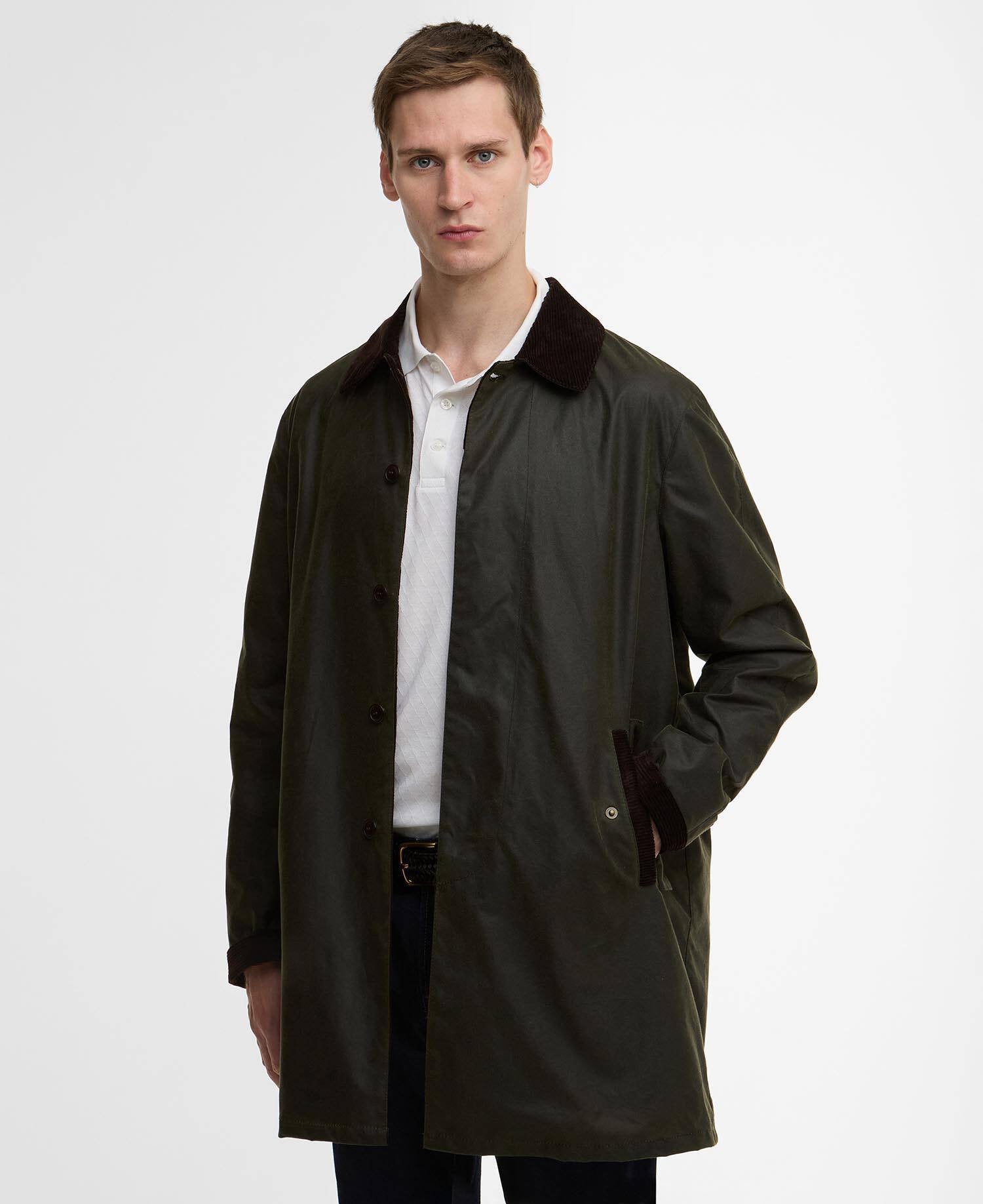Barbour X Baracuta Tyne Waxed Car Coat