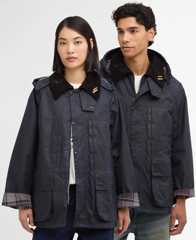 Barbour x Levi's Oversized Bedale Waxed Jacket