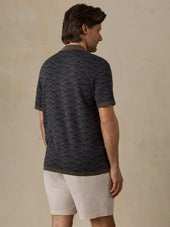 Short-Sleeve Sweater Shirt - Inland Palm Mosaic
