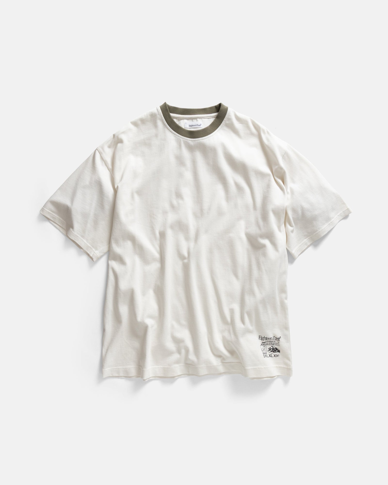 Macomber Ringer Tee White Faded 7 75 Oz All Season Cotton Jersey