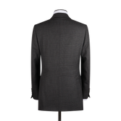 Single Breasted Notch Suit In Check Wool