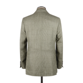 Single Breasted Notch Jacket In Green Glen Check