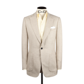 One Piece Collar Shirt In Pale Linen