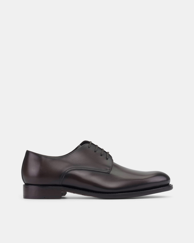 Marco Derby in Dark Brown Calf - 675