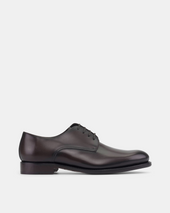 Marco Derby in Dark Brown Calf with Half-Rubber Soles - 675
