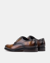 Marco Derby In Fire Patina With Half Rubber Soles 675