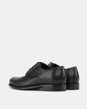 Marco Derby in Black with Half-Rubber Soles - 675