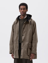 STAND COLLAR PARKA | WAXED COTTON | KELP
