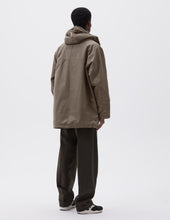 Stand Collar Parka Waxed Cotton Kelp