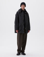 Stand Collar Parka Waxed Cotton