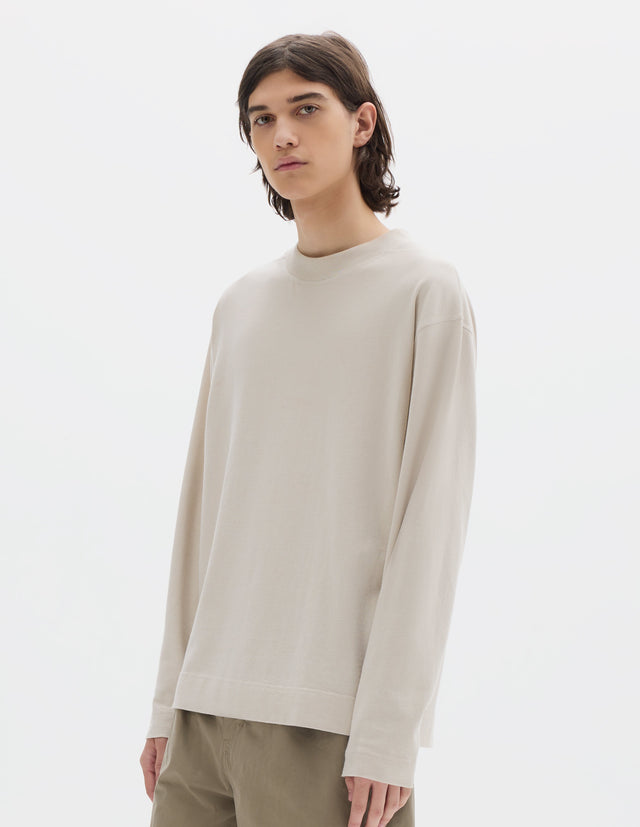MHL. GUERNSEY T SHIRT | MATTE JERSEY | CHALK