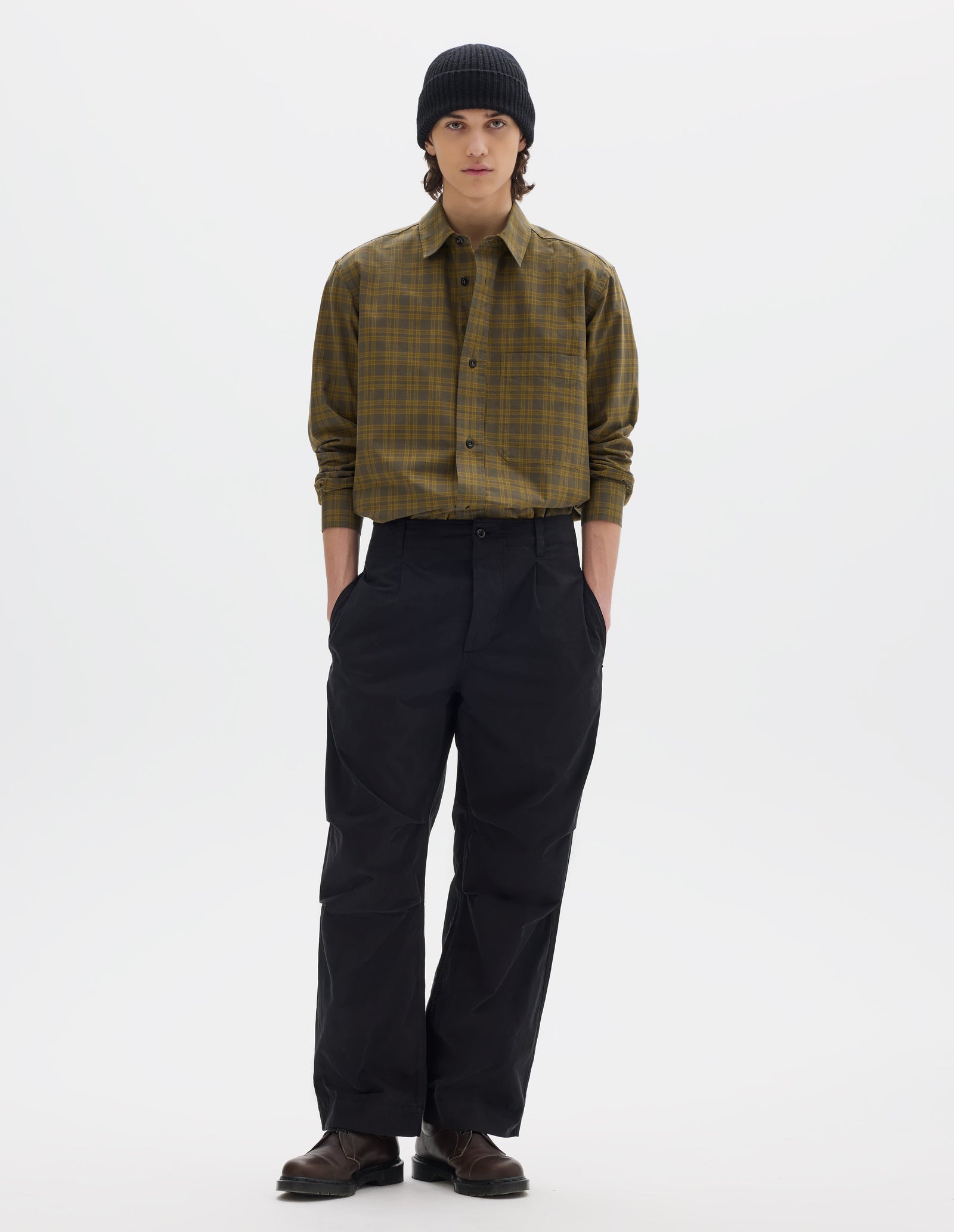 Mhl Parachute Trousers Crisp Cotton Poplin