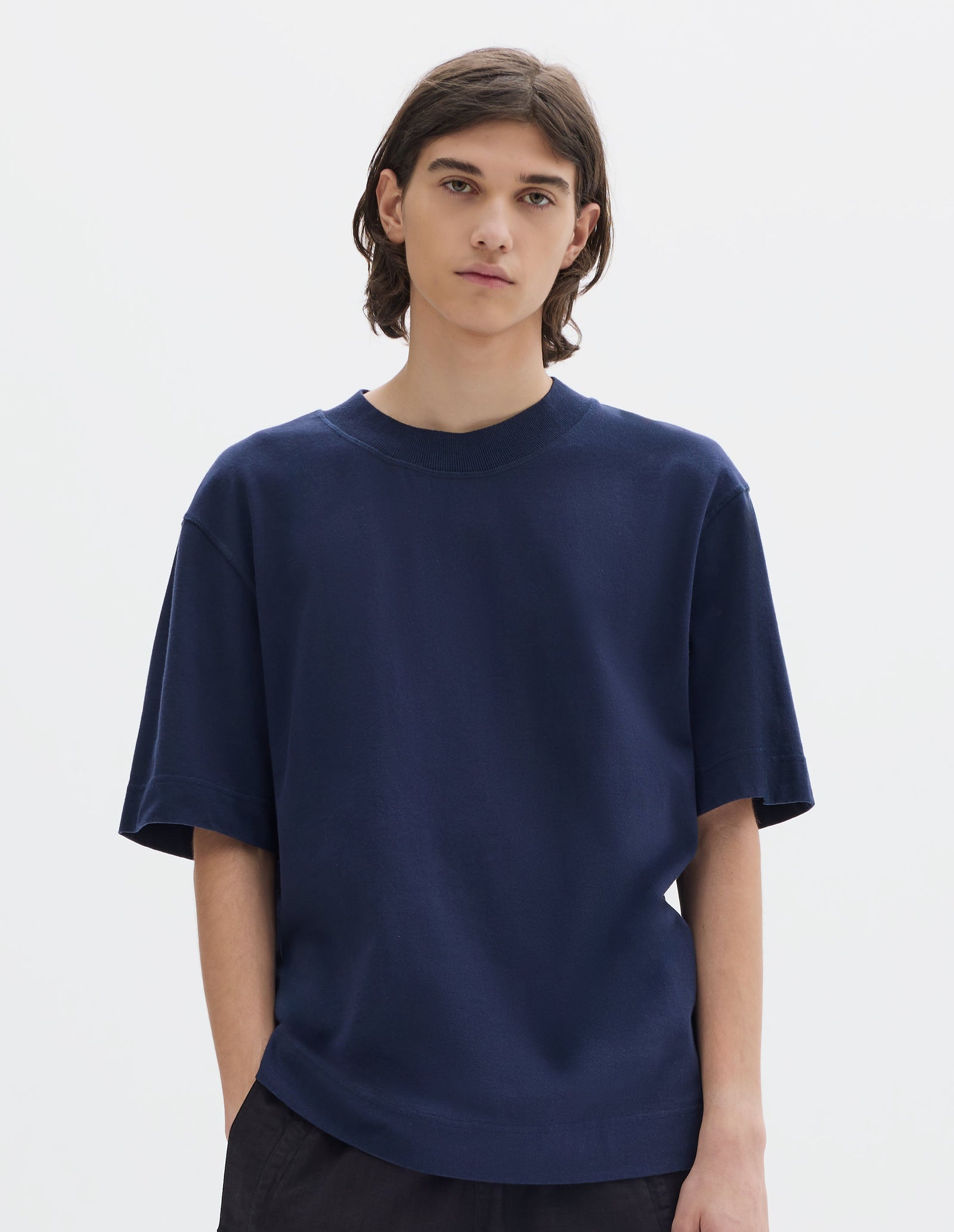 Mhl Flatlock Crew Neck Top Matte Jersey