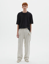 MHL. CARGO POCKET TROUSERS | IRREGULAR COTTON DRILL | CHALK