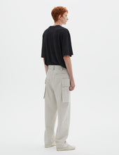 Mhl Cargo Pocket Trousers Irregular Cotton Drill Chalk