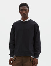 MHL. MOCK NECK T SHIRT | DRY COTTON JERSEY | BLACK