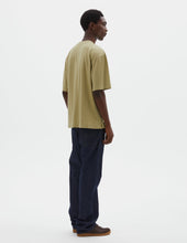 Mhl Simple T Shirt Organic Cotton Linen Jersey Pale Green