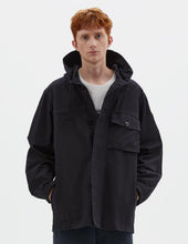 MHL. HOODED JACKET | INDIGO TWILL | INDIGO