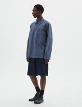 Mhl Long Sleeve Half Zip Pull On Shirt Sanded Cotton Poplin Uniform