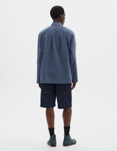 Mhl Long Sleeve Half Zip Pull On Shirt Sanded Cotton Poplin Uniform