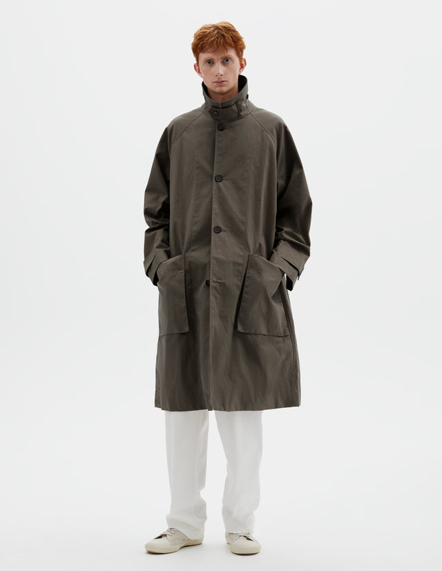 MHL. RAILWAY MAC | DRY COTTON CANVAS | ELEPHANT